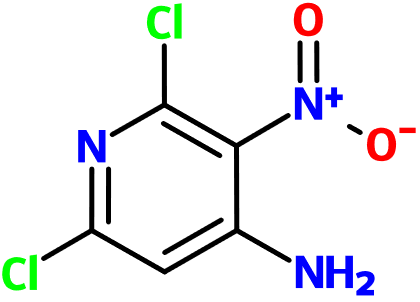 MC095889 2,6-Dichloro-4-amino-3-nitropyridine